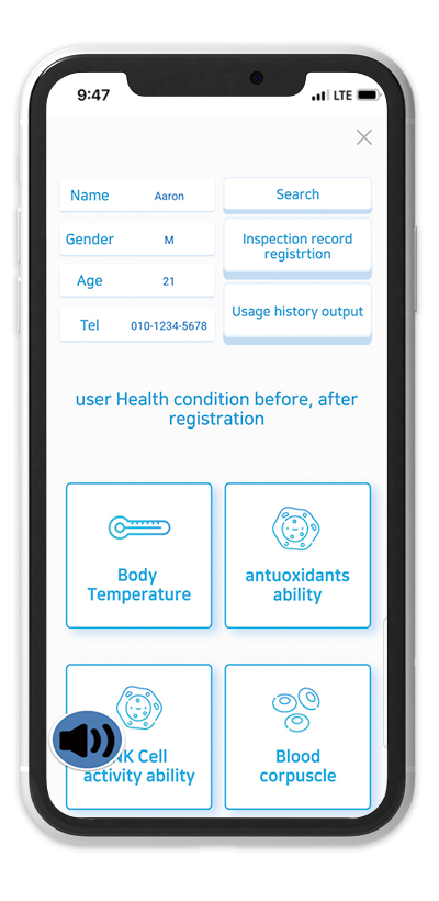 The HueLight whole body PBM chamber can also be operated from a smartphone.